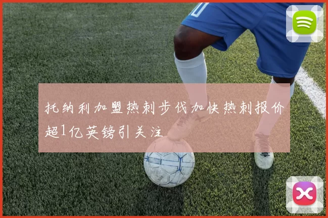 托纳利加盟热刺步伐加快热刺报价超1亿英镑引关注